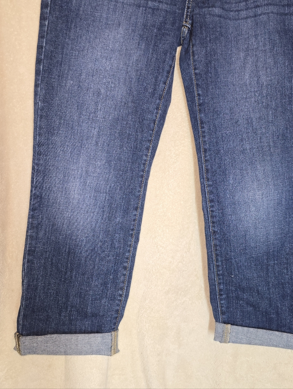 Simply Vera Vera Wang Straight Jeans Blue Size 6 Cuffed - Picture 4 of 10